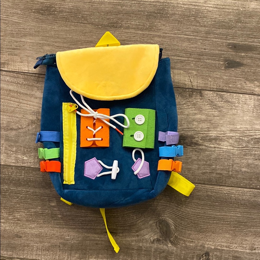 Colorful Toddler Backpack with Interactive Features, NEW